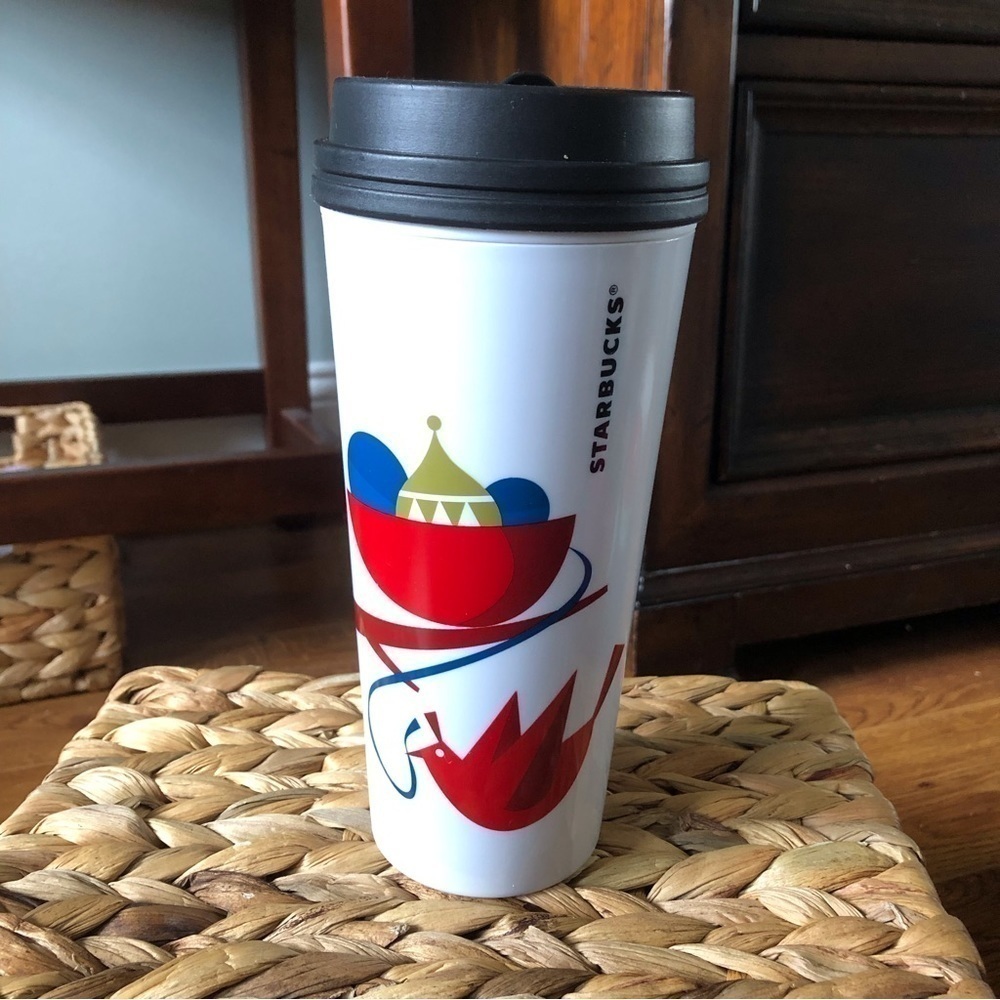 Starbucks holiday double walled travel mug with sliding lid